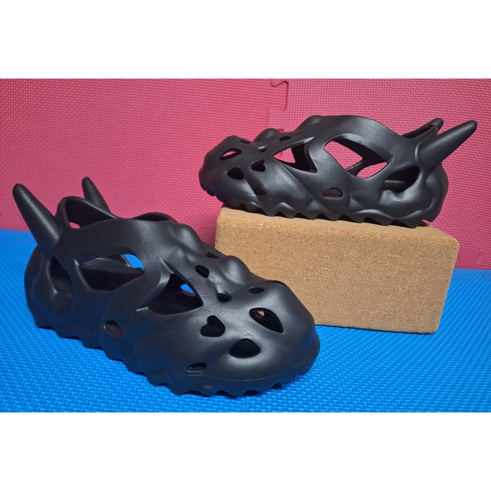 Esenes Bonehead Clogs Shoes Skull Worldwide Onyx Black US Sz 6 Men's Women's 7.5